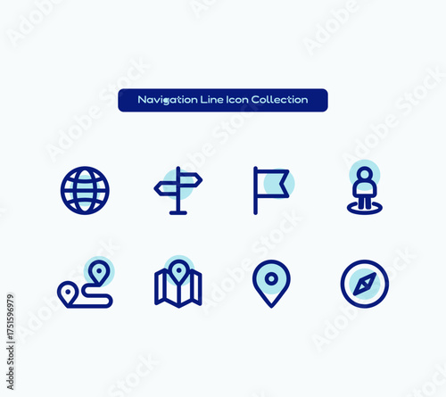 Navigation Line Icon Pack