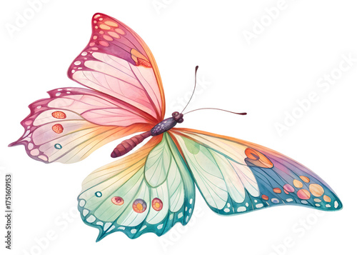Butterfly isolated on white background