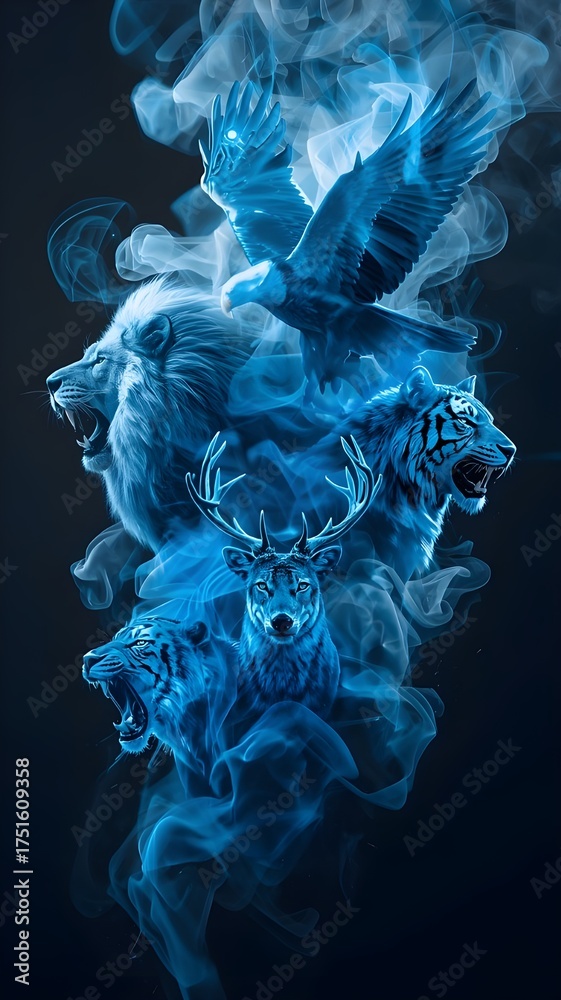 Fototapeta premium Smokey tigers 