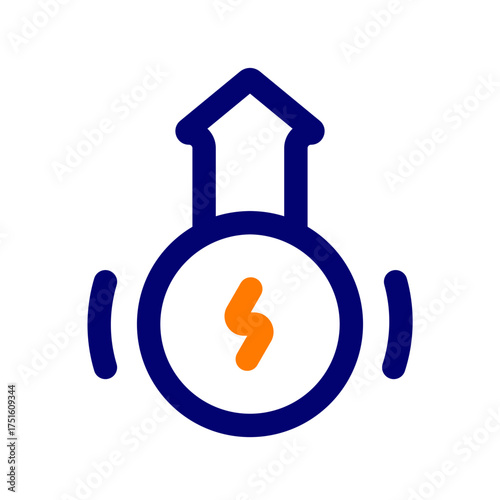 ev consumption duotone icon