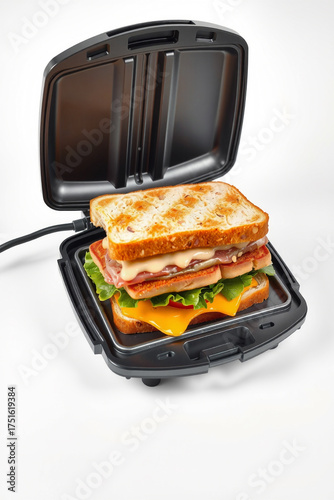 A Sandwich Maker On A White Background