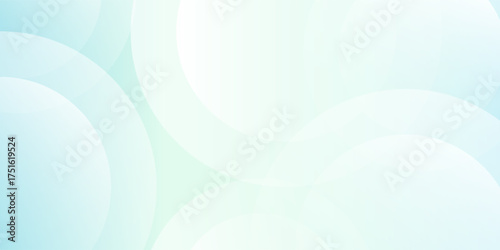 Minimalist banner background. Green and blue gradations.Circle geometric modern simple light art nice