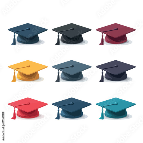 graduation cap set