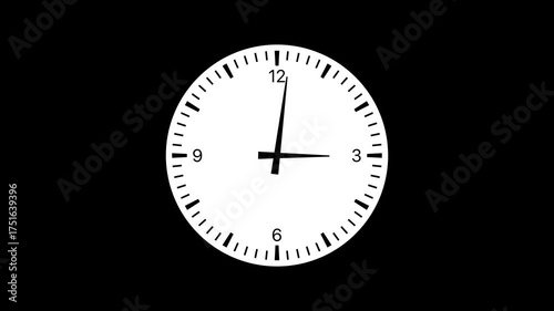 Seamless Alpha Channel Clock Animation