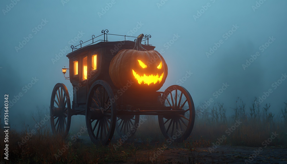 Fototapeta premium horse carriage in the park