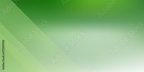 Deep green gradient background, empty studio room illustration