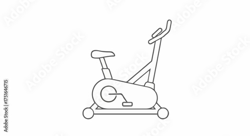 An exercise stationary bicycle