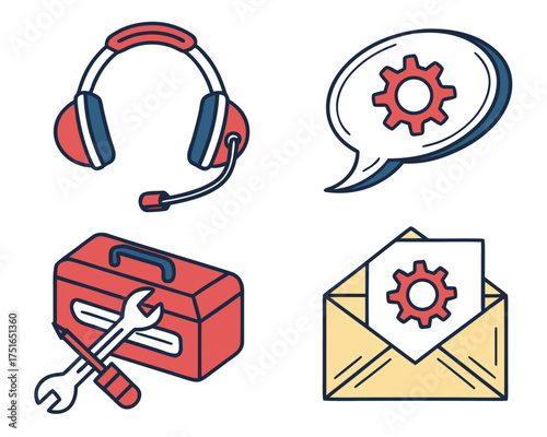 Technical support and assistance concept