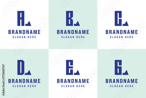 Letters LA LB LC LD LE LG Logo Set, for AL BL CL DL EL GL Initials