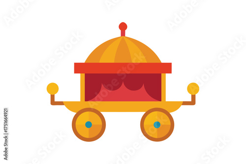 Elegant palki with jewel highlights on a clean white background for festive and royal designs