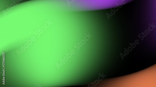 Vibrant gradient blend from neon green to coral orange creates dreamy, ethereal atmosphere perfect for modern tech presentations and creative projects