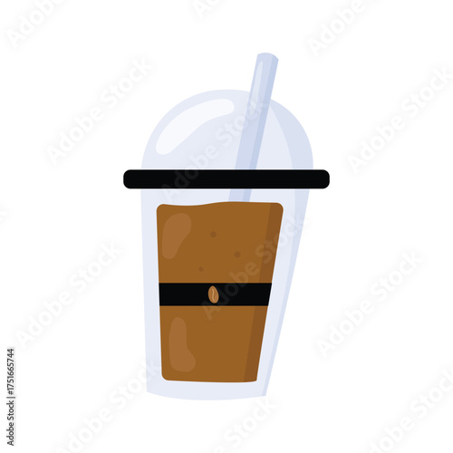Wallpaper Mural Refreshing iced coffee drink in plastic cup Torontodigital.ca