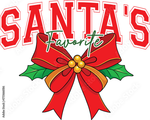 Santa's favourite t-shirt design.