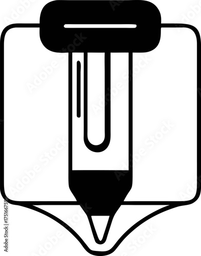 Black and white vector illustration icon of tank, a symbol of war and military vehicles designed for combat and fighting