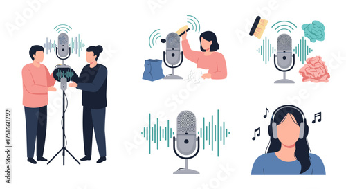 Audio Recording Process Sound Optimization and Content Creation Elements
