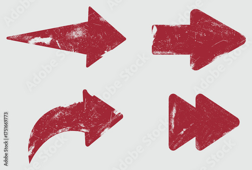 Grunge texture Grunge Texture Directional Arrow Sign Collection – Distressed Vector Design Elementsarrow sign collection

