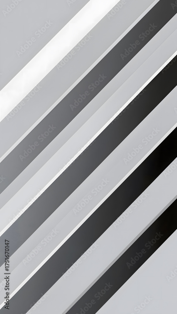 Obraz premium Minimal abstract geometric diagonal lines in grayscale