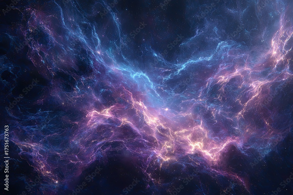 Fototapeta premium Abstract Colorful Nebulae In Deep Space