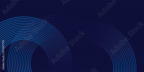 Abstract blue glowing geometric lines modern shiny blue circle lines pattern. Suit for cover banner brochure. vector illustration eps10