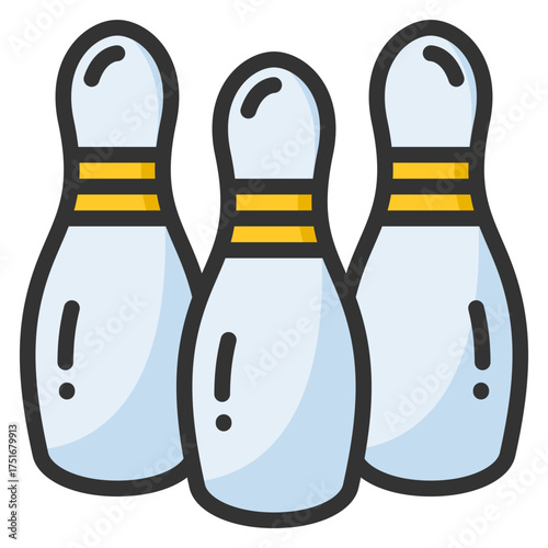 Bowling pins icon