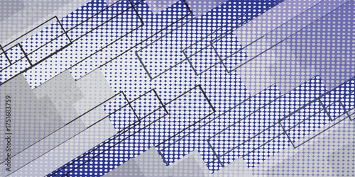 Abstract design elements of rectangles and stacked dots. Smartphone Interface Design. Design Elements for Mobile Apps, Game Menus, and Websites.