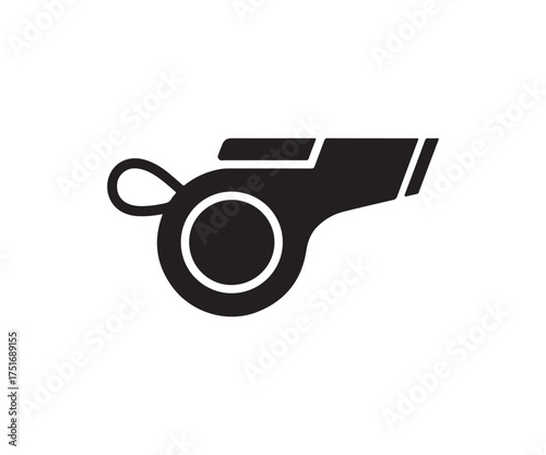 Simple sports whistle silhouette