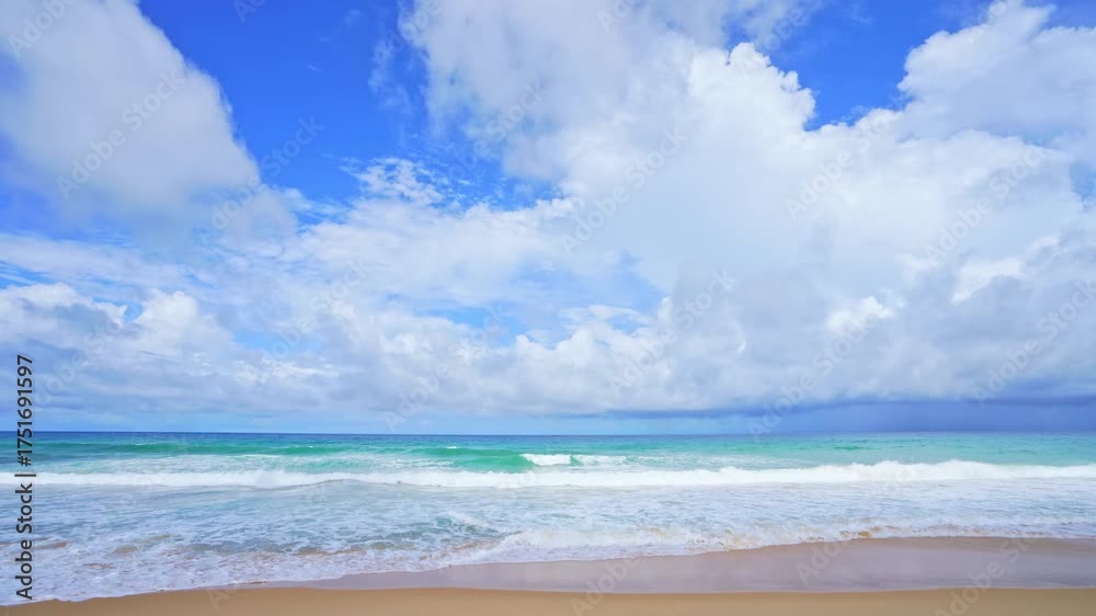 custom made wallpaper toronto digitalSummer sea in sunny day beautiful Tropical seashore scenic off phuket beach phuket thailand with wave crashing on sandy shore Amazing travel and tour background