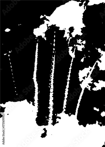 Intriguing abstract art featuring bold vertical shapes, perfect for modern design projects and edgy creative concepts, a dynamic visual element with unique artistic flair