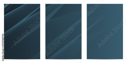 Modern abstract backgrounds in deep blue with dynamic diagonal lines and subtle textures, ideal for web, print, or mobile designs.