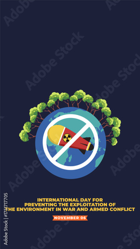 International Day for Preventing the Exploitation of the Environment in War and Armed Conflict Flyer 