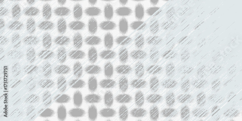 Seamless fabric texture, basket or weave. Hand drawn decorative seamless pattern with bold brush strokes. Grunge thick lines and stripes ornament. Vector wicker geometric texture with rough edges