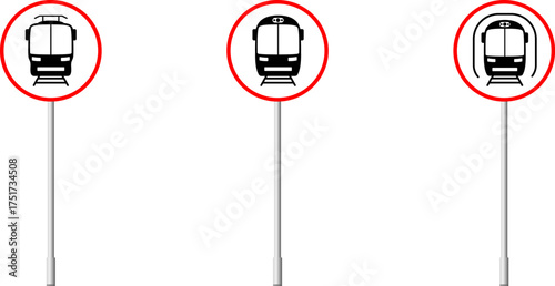 Prohibitory signs for specific vehicles, Vehicle prohibition signs vector.