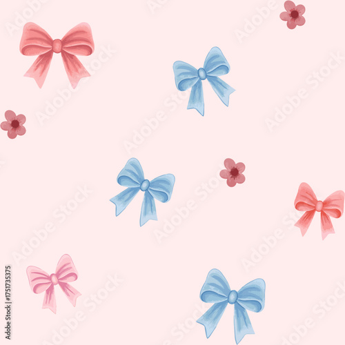 Seamless Pattern Coquette Theme