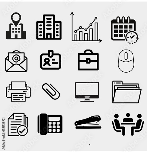 office and business icons