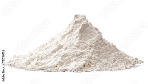 A pile of white flour