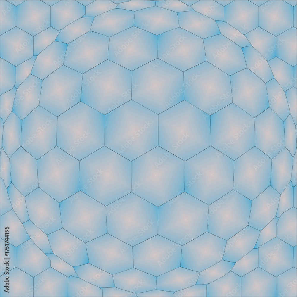 Naklejka premium abstract blue background with hexagons
