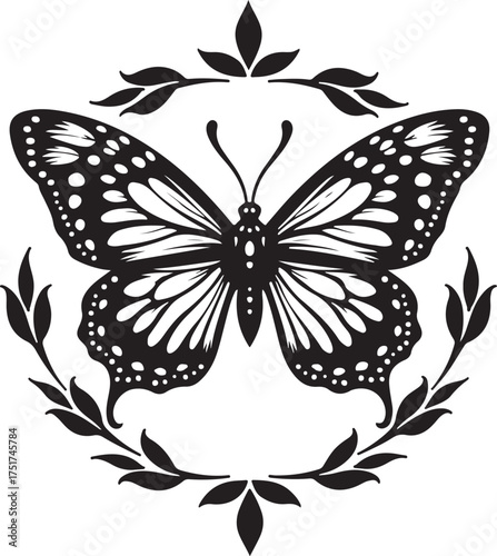 Butterfly Silhouette Vector Set