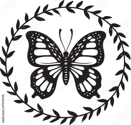 Butterfly Silhouette Vector Set