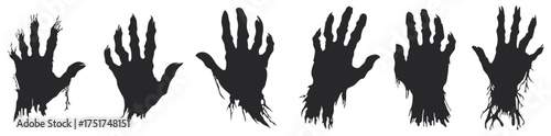  silhouetted spooky hands conjure a chilling scene perfect