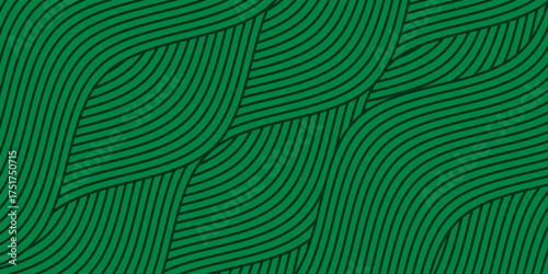 farm green banner, organic abstract background with fields. wavy green lines, natural organic products. ecology background. striped farmer green Pattern