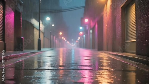 Abstract Light Movement with Soft Bokeh and Motion Blur