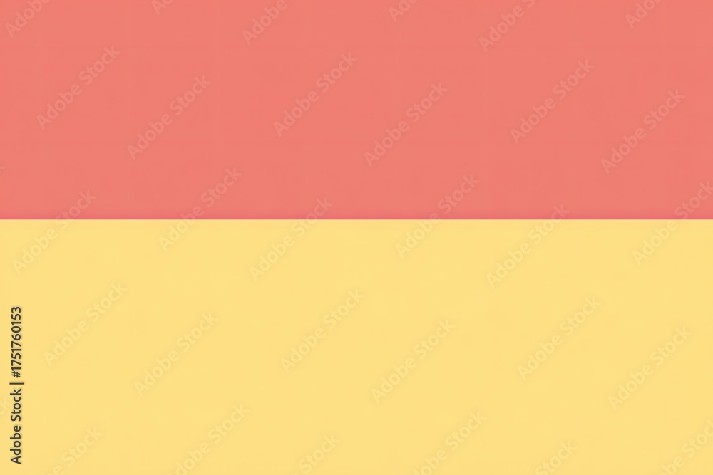 Fototapeta premium Two-toned background, soft peach and pastel yellow