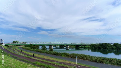 江戸川と新葛飾橋