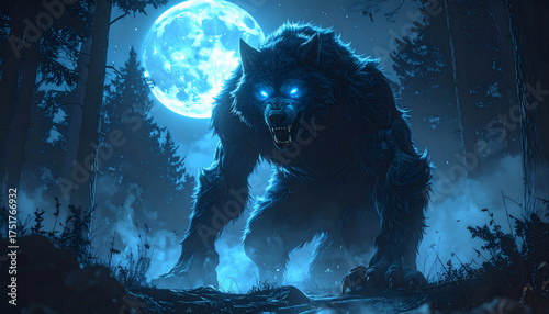 Werewolf Under Full Moon