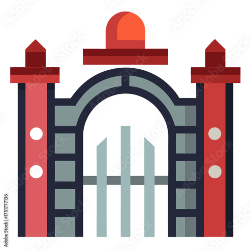 NOR  gate vector illustration on white background