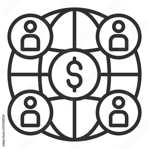 Entrepreneurial Community Icon Single Vector Collection 
