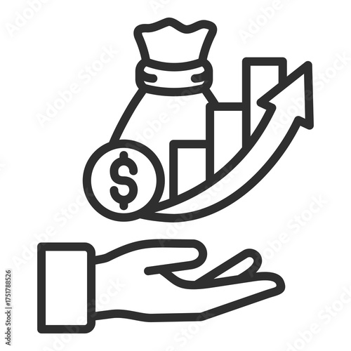 Investment Icon Single Vector Collection 