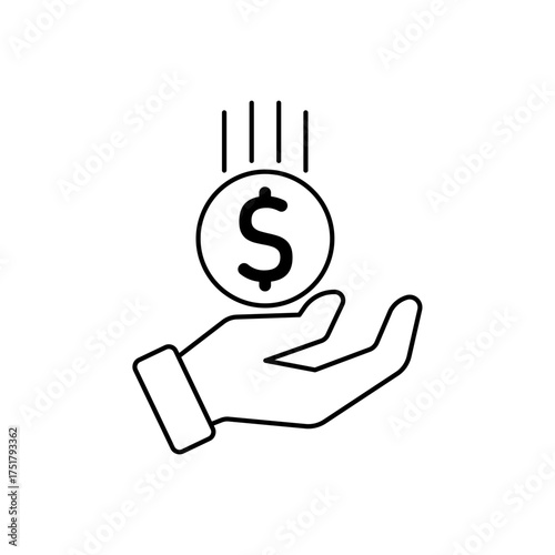 Explore icon outline editable stroke line drawing eps