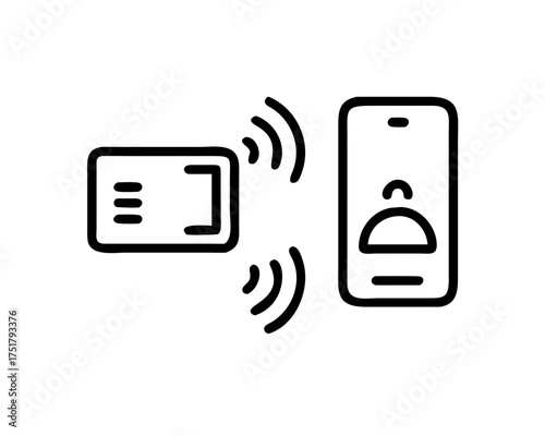 Contactless payment with smartphone and credit card