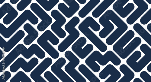 labyrinth maze endless abstract background, vector seamless pattern of a logic game with angular lines, continuous geometrical wallpaper.